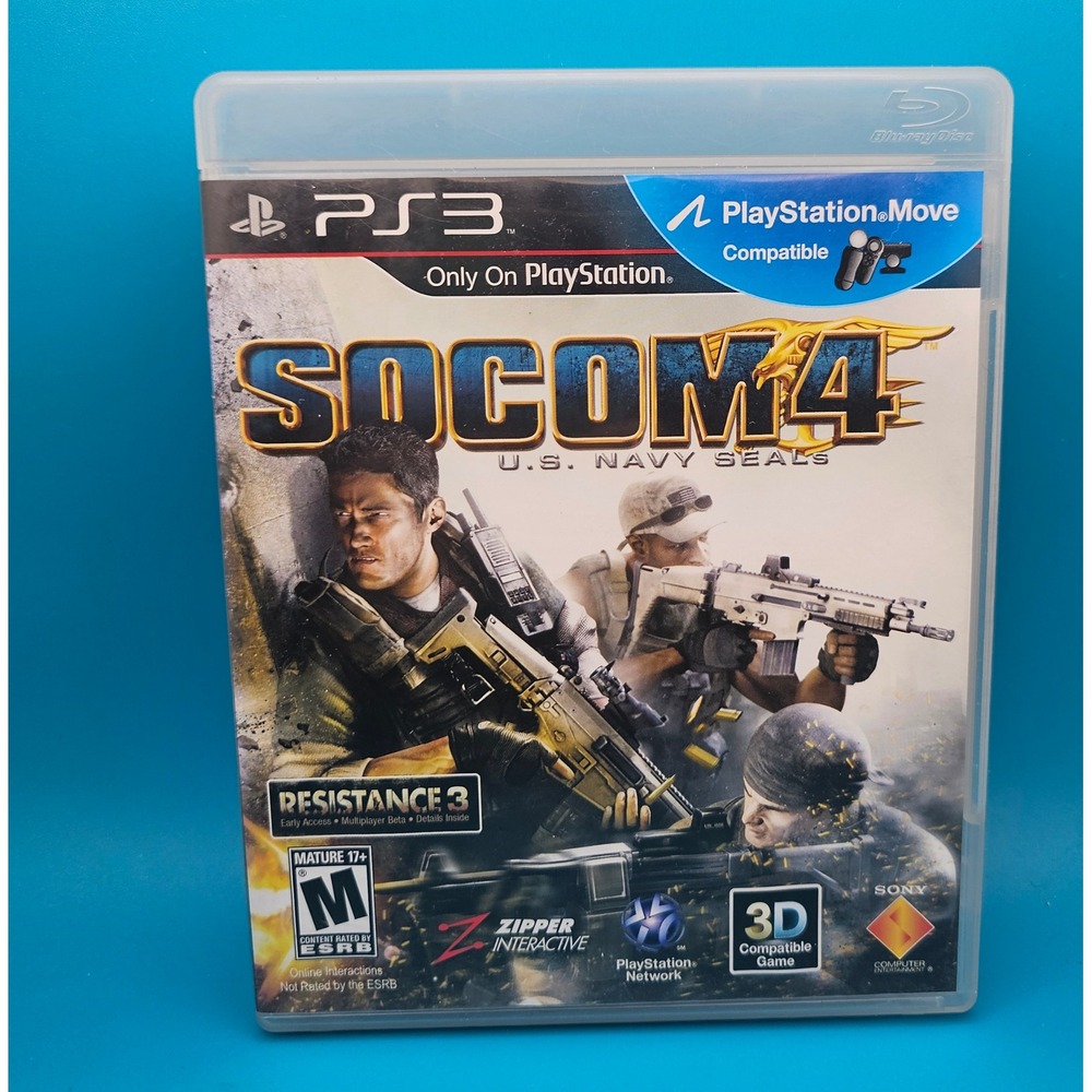 SOCOM 4 U.S. Navy Seals PS3 Game PlayStation 3 Action Shooter PlayStation Move